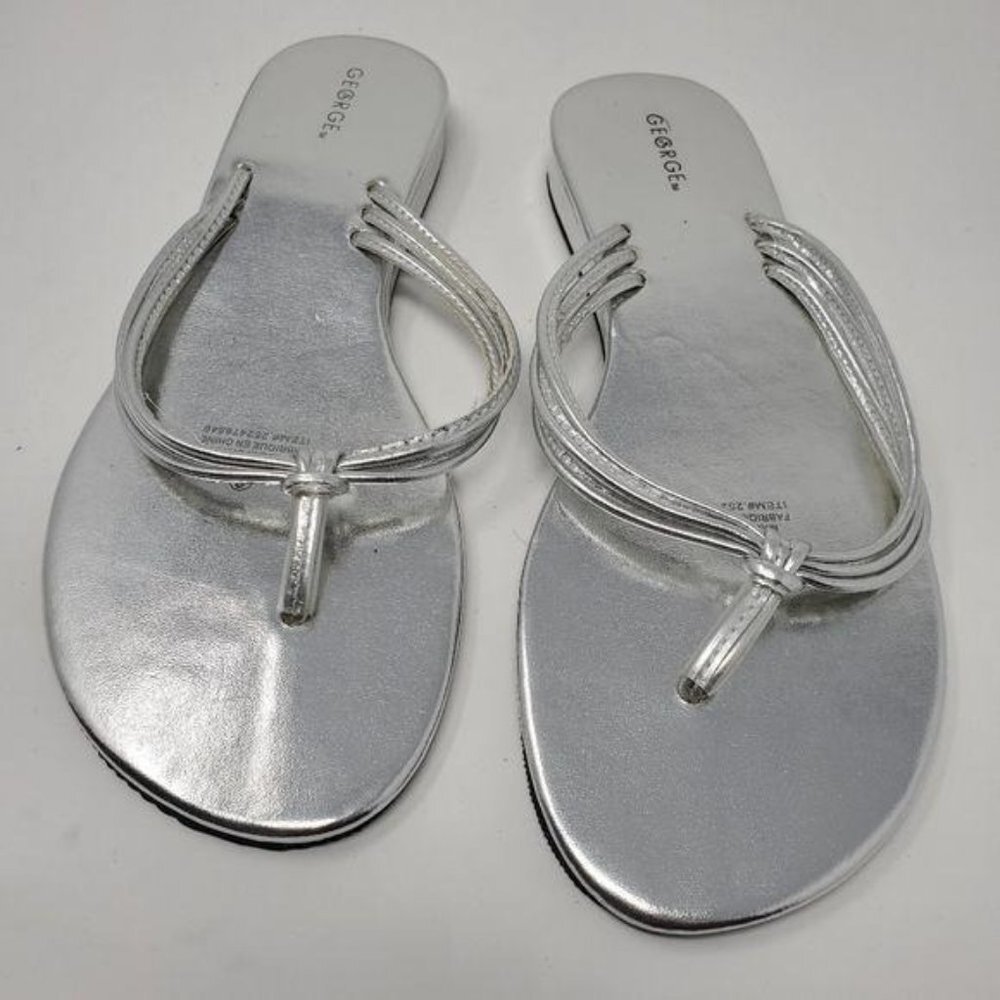 GEORGE |  Silver Elsa Sandals